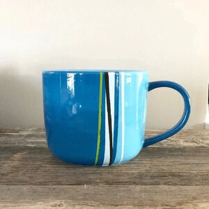 2008 Starbucks Large Blue Ceramic Mug